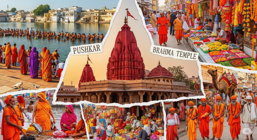 पुष्कर ब्रह्मा मंदिर, राजस्थान का धार्मिक स्थल, पुष्कर झील और मेला भारत की टॉप 10 धार्मिक यात्रा